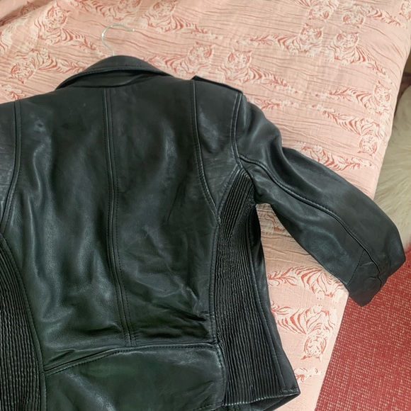 Zara Trafaluc Black Leather Jacket - Picture 6 of 6